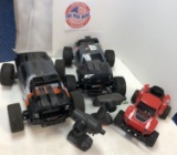 Lot of (3) assorted 18v remote controlled cars