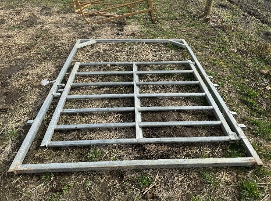 Galvanized gate panel