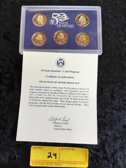 1999 50 State Quarter Proof Set