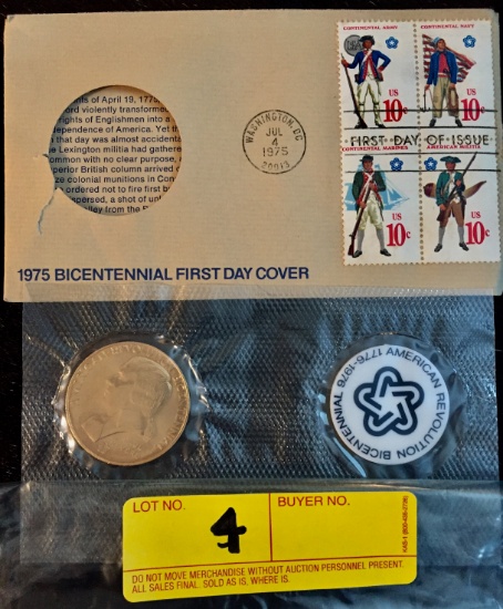 1975 Bicentennial First Day Cover