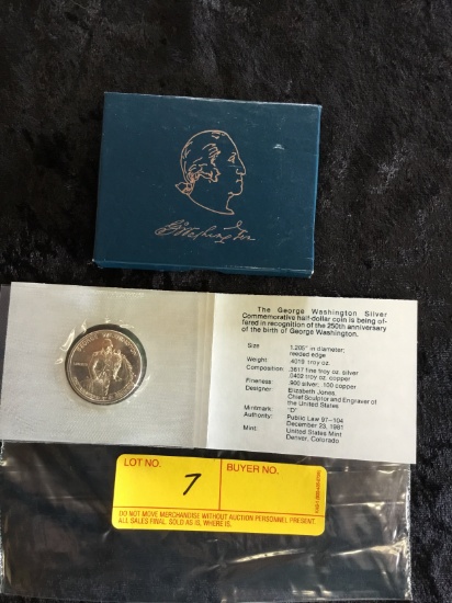 Uncirculated 1732-1982 Commemorative Half Dollar