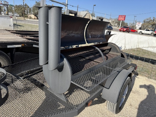 Lyfe Tyme trailer mounted smoker. (new)