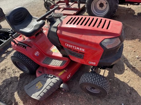 Craftsman T150 46" gasoline powered riding mower.