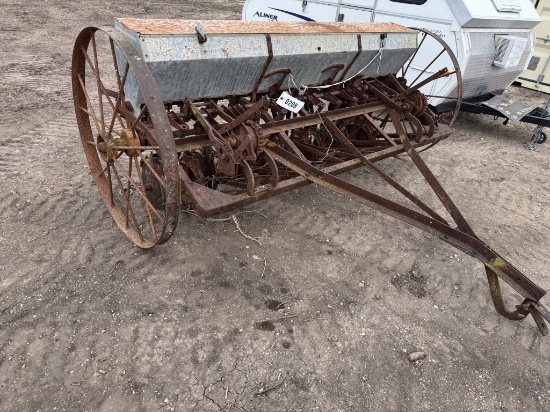 Antique grain drill.