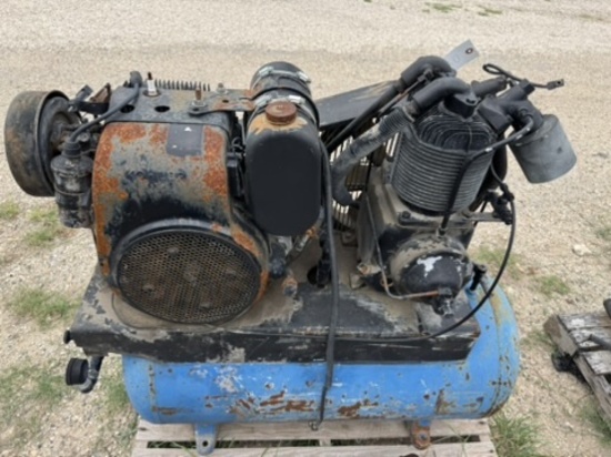 Gas powered air compressor.