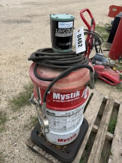 Pneumatic grease pot.
