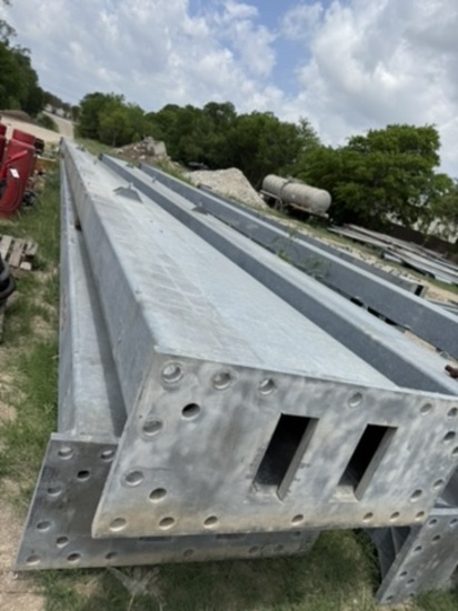 2-LARGE Galvanized steel structural tubing.