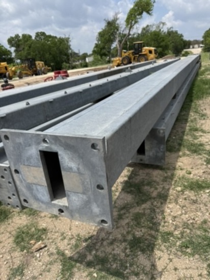 2-LARGE galvanized structural tubing.