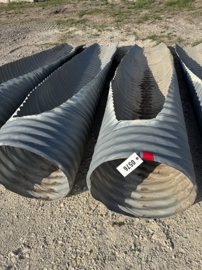 2 - 24" x 11' angled culvert ends. (2 X money )