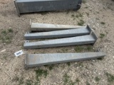 Galvanized structural out riggers.