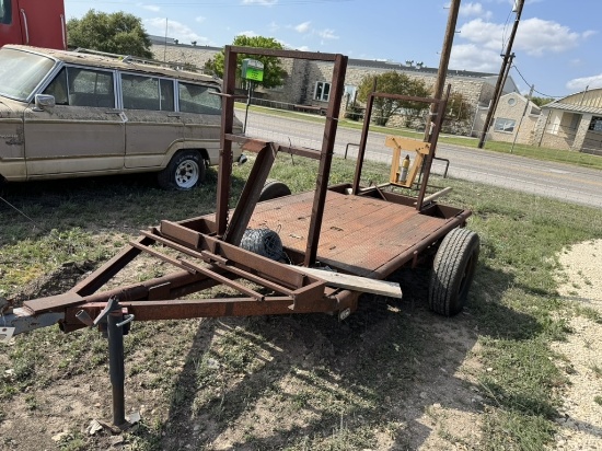 5'x9' shop made welding trailer. NO TITLE.