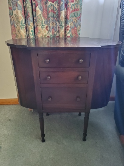 Unique Antique Phone Table with lots of storage