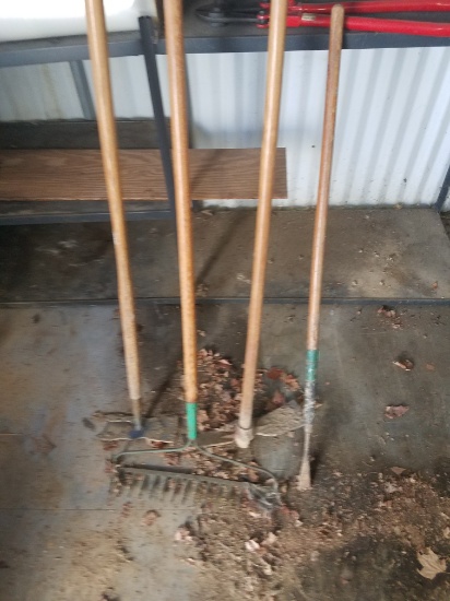 garden tool and rake