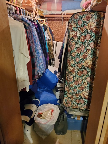 closet full of clothes
