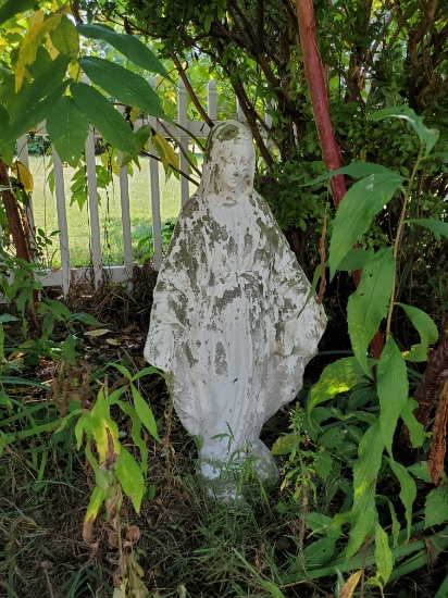 Concrete Mary Figure