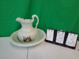 Cat Pitcher and Bowl for wash stand Beautiful