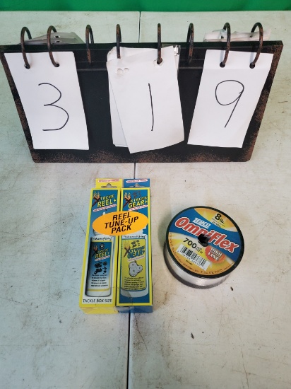 fishing line and reel lubercate