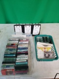 2 boxes of cassette tapes