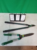 Pair of Loppers and hedge trimmers