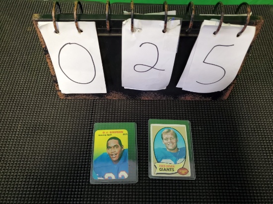 OJ Simpson and Fred Dryer Cards