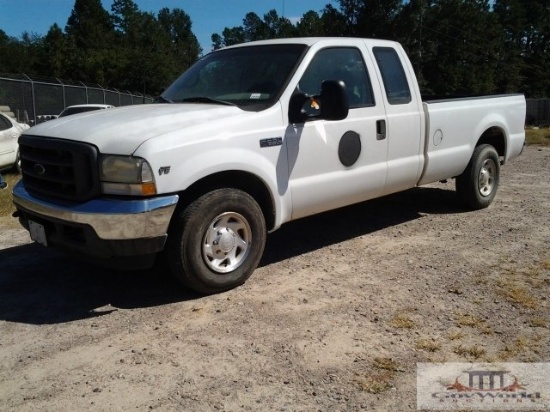 2002 FORD F250 XL SUPER DUTY EXTENDED CAB:VIN# 1FTNX20L42EC32873