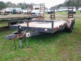 2001 HOMMAND FLATBED TRAILER-SER# 0020231