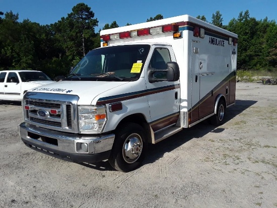 2008 Ford Econoline Ambulance, VIN # 1FDWE35P48DA42688