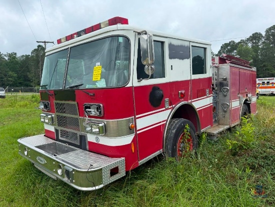 2003 Pierce Model Tilt Pumper Truck, VIN # 4P1CT02U93A003358