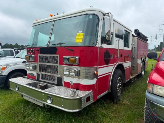 2001 Pierce Model Tilt Cab Pumper Truck, VIN # 4P1CT02U51A001197