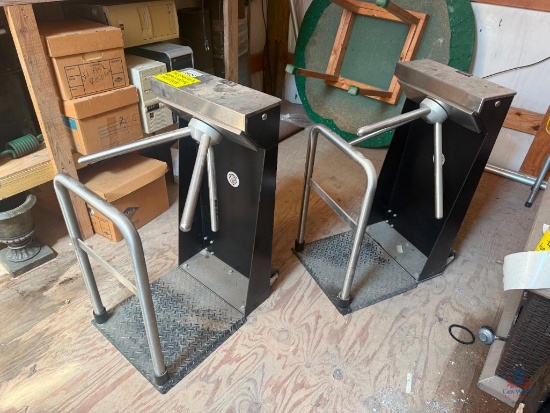 (2) TOM SED CORP TURNSTILE MACHINES