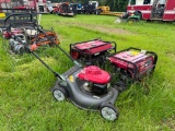 (2) HONDA 5000S GENERATORS AND HONDA PUSH MOWER