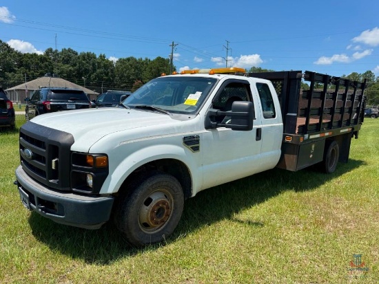 2009 Ford F-350 Flat Bed Truck, VIN # 1FDWX36509EA90448