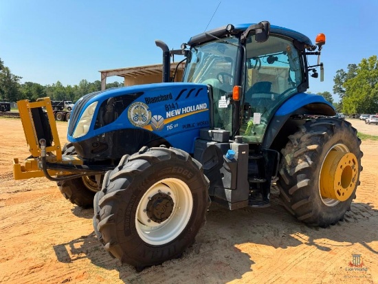 2019 NEW HOLLAND T6.155 TRACTOR W/ SIDE CUTTER; SER#HACT6155CMDG02913