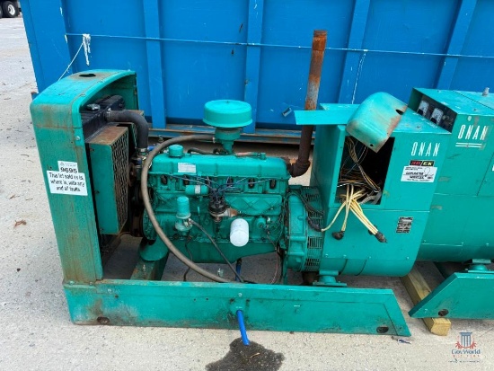 ONAN 30EK STANDBY GENERATOR; SER#872494346