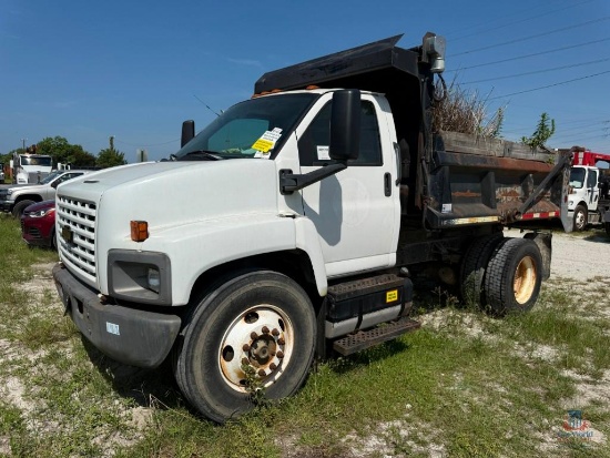 *NO TITLE; INVOICE ONLY* 2008 Chevrolet C7500 Dump Truck, VIN # 1GBK7C1G28F402360
