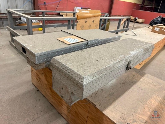 (2) DIAMOND PLATED TOOL BOXS