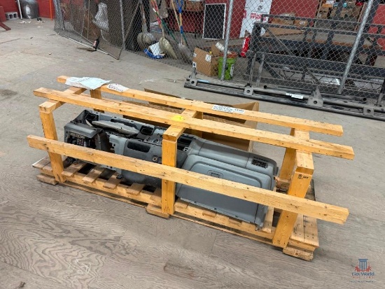 Lot Consisting Of F-750 Dash Assembly, Chevrolet Grill, And Truck Door