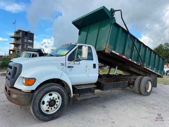 2006 Ford F-750 Dump Truck, VIN # 3FRXF75G36V243736