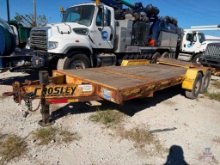CROSLEY DUAL AXLE EQUIPMENT TRAILER; VIN# 07L8206T1VS008840*NO TITLE;INVOICE ONLY*