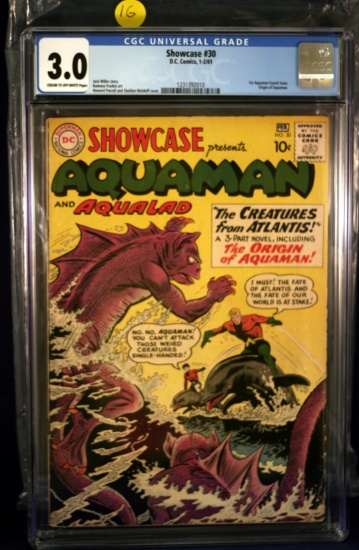 Showcase #30 - 1st Aquaman - CGC 3.0 - MAJOR KEY!