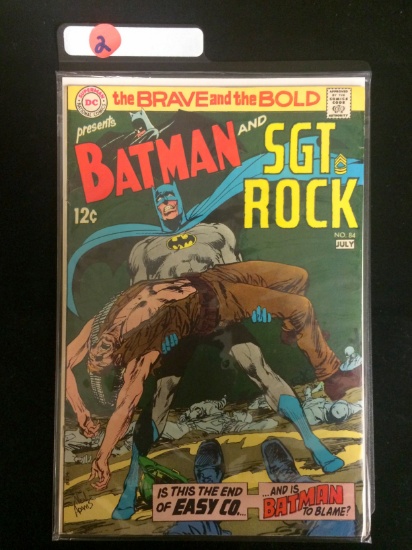 Brave and the Bold #84 - KEY - Neal Adams art, Batman & Sgt. Rock - Classic - High Grade