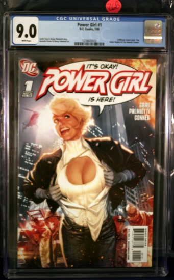 Power Girl #1 - Amanda Conner - CGC 9.0 w/WHITE Pages