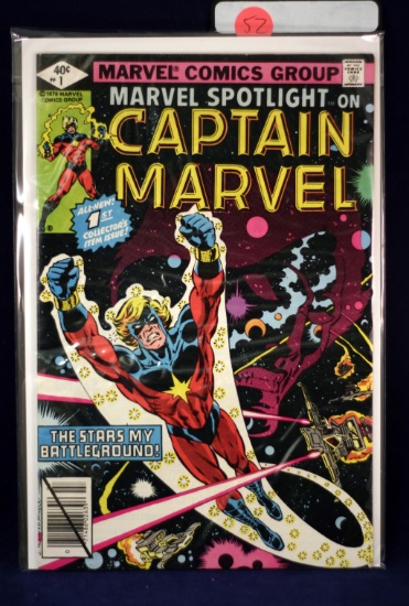 Marvel Spotlight on Captain Marvel #1 - Very High Grade - CGC it!  KEY!