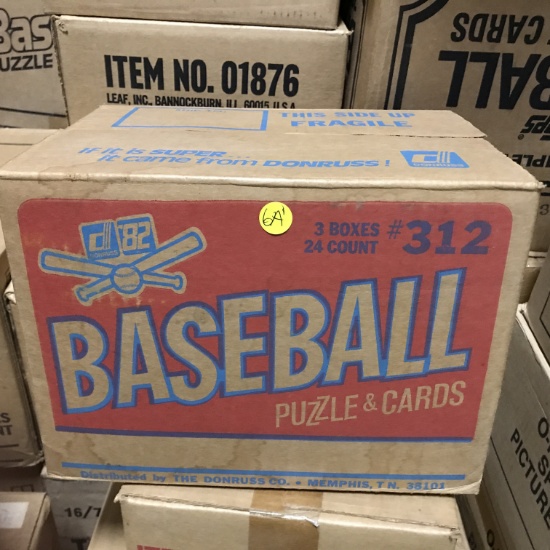 1982 Donruss Baseball Rack Case - Factory Sealed - (3) Boxes of 24 racks per - Cal Ripken, Jr. (Rook