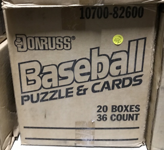 1989 Donruss Wax Case - Factory Sealed (20) Boxes w/Griffey, Jr. PSA 10s galore!