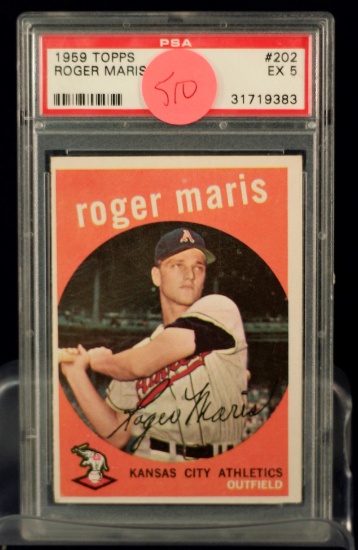 1959 Topps Roger Maris - PSA 5