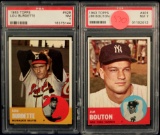 1963 Topps lot of (2) PSA 7 cards