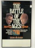 Evander Holyfield vs. George Forman on-site fight poster 