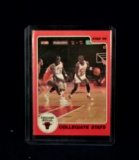 1986 Star Co. Michael Jordan - Collegiate Stats card - HTF - MINT!