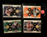 Upper Deck Black Diamond Game Used card lot of (4) w/Ripken, Jr.; Tony Gwynn; Andrew Jones; Ken Grif